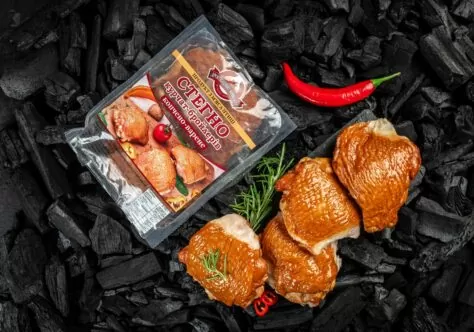 Стегно курчат-бройлерів копчено-варене